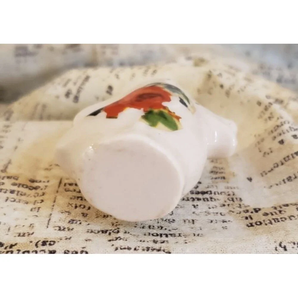 Artsy, Boho, Quirky  - Vintage Miniature Bird/Duck Pitcher w/ Floral Pattern